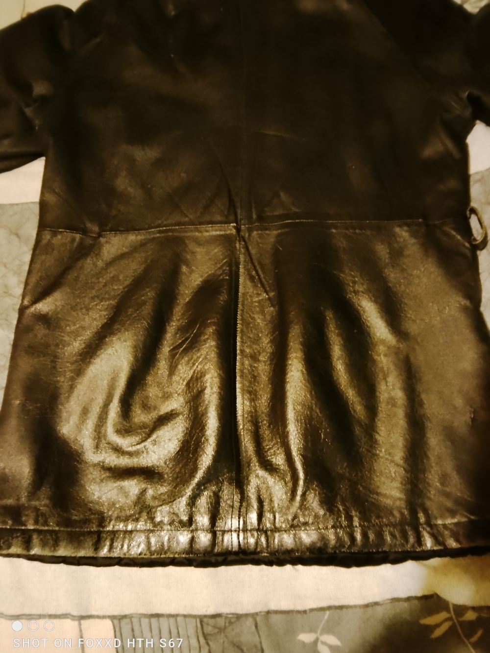 Vintage WILSONS LEATHER 90s Bomber Jacket Size M Black Removable Fur Hood Y2K - Picture 8 of 16
